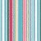 1 Yard Turquoise and Pink Deckchair Stripes Quilting Cotton Fabric